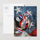 Carte Postale Ornement Patriotique Unique (Devant / Derrière)