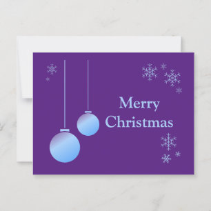 Carte Postale Ornements de Noël modernes et flocons de neige