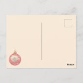 Carte Postale Ornements de Noël vintages (Dos)