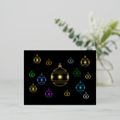 Carte postale - Ornements de vacances Sparkeling (Debout devant)