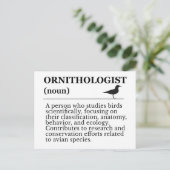 Carte Postale Ornithologist Definition - Vogelkunde (Birdwatchin (Debout devant)
