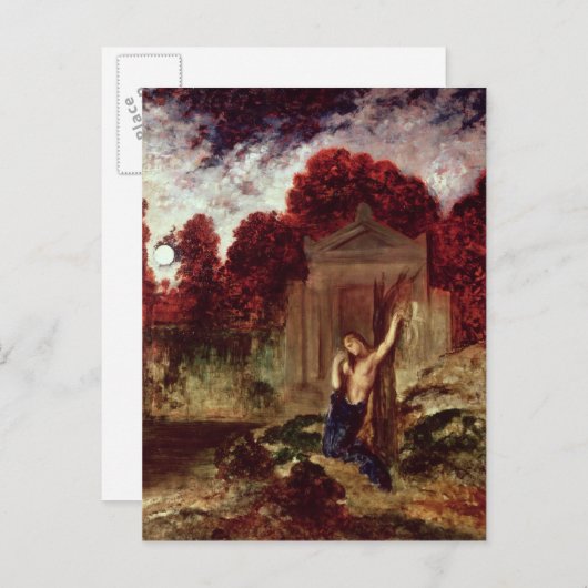 Carte Postale Orphée à la tombe d'Eurydice (Devant / Derrière)