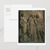 Carte Postale Orphée, Eurydice et Hermes (marbre) (Devant / Derrière)