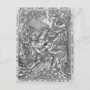 Carte Postale Orphée Jouer De La Musique