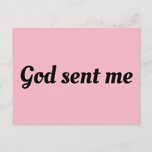 Carte Postale orpheline Black Allison citation Dieu m'a envoyé (Devant)