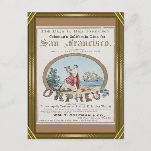 Carte Postale Orpheus Clipper (Devant)