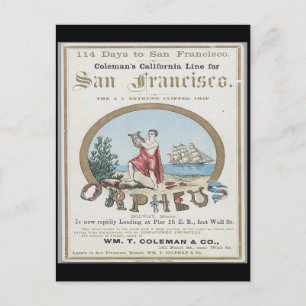 Carte Postale Orpheus Clipper