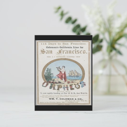 Carte Postale Orpheus Clipper (Debout devant)