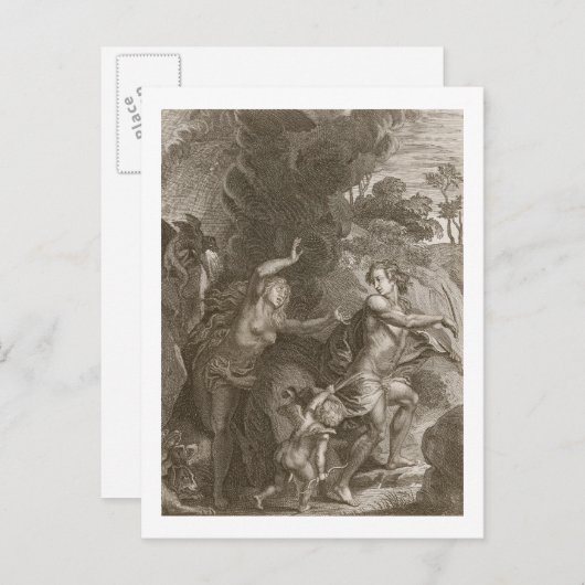 Carte Postale Orpheus, Leading Eurydice Out of Hell, Looks Back (Devant / Derrière)