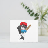 Carte Postale Orque avec batte de cricket (Debout devant)