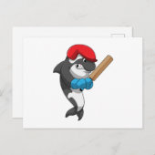 Carte Postale Orque avec batte de cricket (Devant / Derrière)