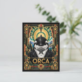 Carte Postale Orque, faune Art déco (Debout devant)