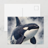 Carte Postale Orque Vagues orageuses (Devant / Derrière)