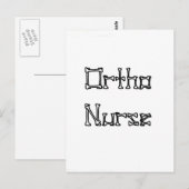 Carte Postale Ortho Nurse (Devant / Derrière)