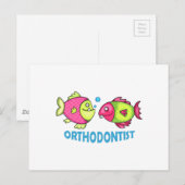 CARTE POSTALE ORTHODONTISTE (Devant / Derrière)