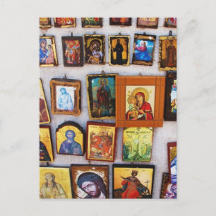 Carte Postale Orthodox, Christian, Icons, Byzantine, GrPostcard