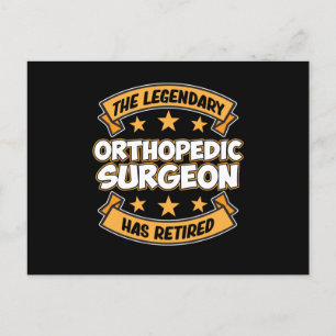 Carte Postale Orthopedic Surgeon Retirement Surgery Medical