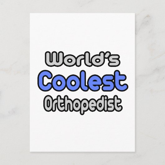 Carte Postale Orthopédiste le plus froid du monde (Devant)