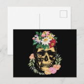 Carte Postale Os Et Fleurs (Devant / Derrière)