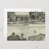 Carte Postale Osage, Mound et Burlington, Kansas (Devant / Derrière)