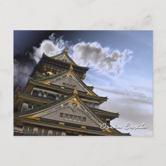 Carte Postale Osaka Castle (Dark ver.) ポストカード (Devant)