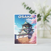 Carte Postale Osaka Castle Japon Voyage (Debout devant)