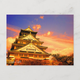 Carte Postale Osaka Castle (Sunset ver.) [Carte postale]