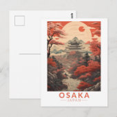 Carte Postale Osaka Japan Travel Art Vintage (Devant / Derrière)