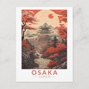 Carte Postale Osaka Japan Travel Art Vintage