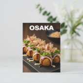 Carte Postale Osaka Takoyaki Nourriture Japonaise (Debout devant)