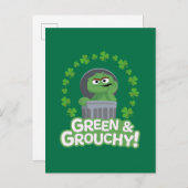 Carte Postale Oscar | Green & Grouchy ! (Devant / Derrière)