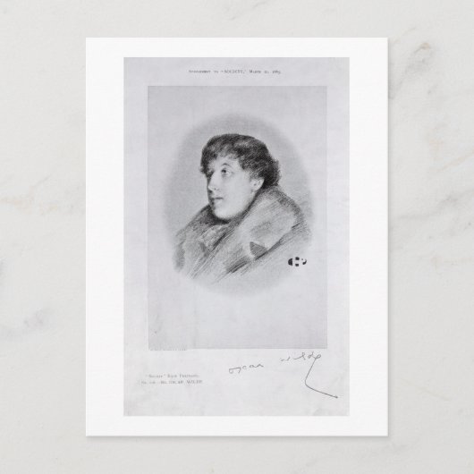 Carte Postale Oscar Wilde (1854-1900) (Devant)