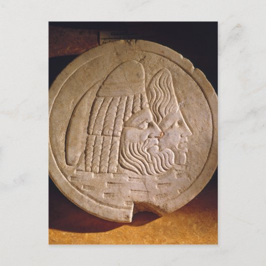 Carte Postale Oscillum représentant des masques de théâtre (Devant)