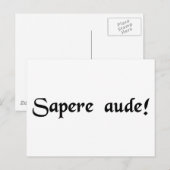 Carte Postale Osez être sage ! (Devant / Derrière)