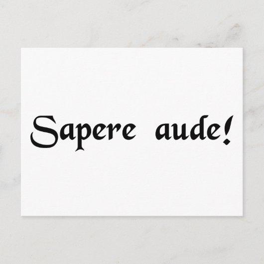Carte Postale Osez être sage ! (Devant)