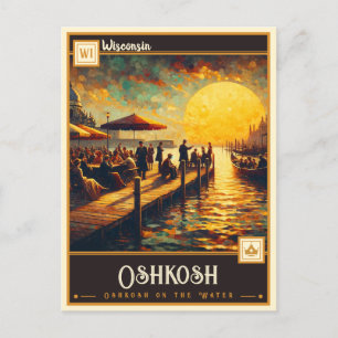 Carte Postale Oshkosh, Wisconsin VINTAGE