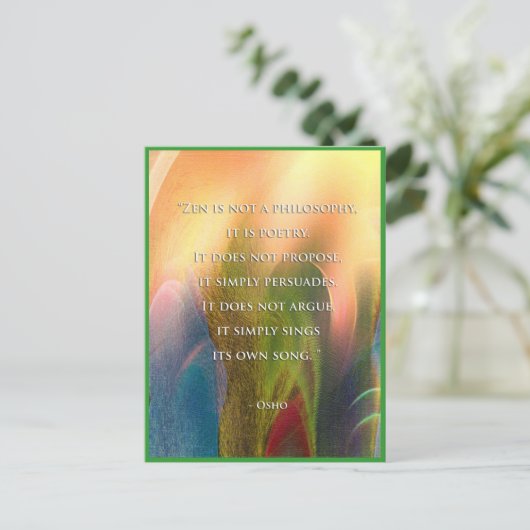 Carte postale Osho Zen (Debout devant)
