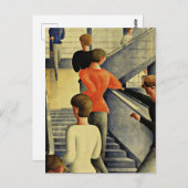 Carte Postale Oskar Schlemmer - Escalier Bauhaus (Devant / Derrière)