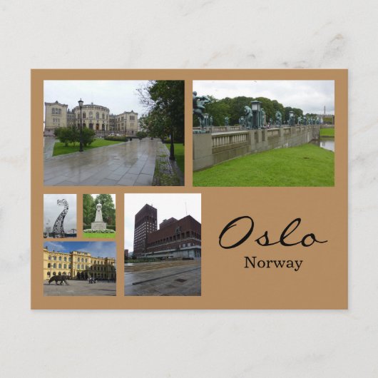 Carte Postale Oslo Collage 1 (Devant)