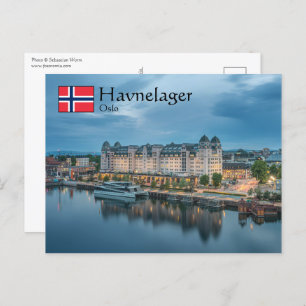 Carte Postale Oslo Norvège