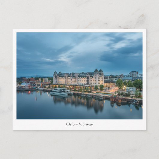 Carte Postale Oslo Norvège (Devant)