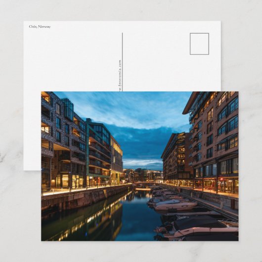 Carte Postale Oslo Norvège (Devant / Derrière)