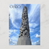 Carte Postale Oslo Norvège Capitale Ville Parc Vigeland Monolith (Devant)