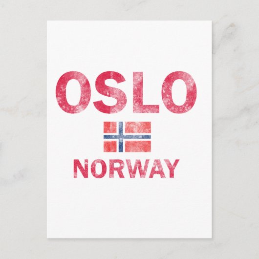Carte Postale Oslo Norvège Designs (Devant)