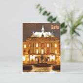 Carte Postale Oslo, Norvège la nuit (Debout devant)