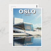 Carte Postale Oslo Norvège Travel (Devant / Derrière)