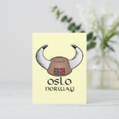 Carte Postale Oslo Norvège Viking Casquette (Debout devant)