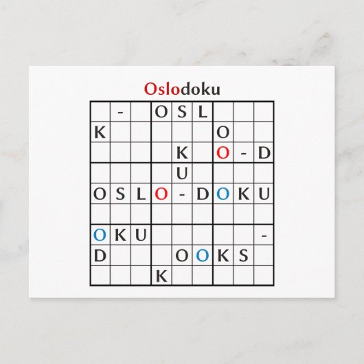 Carte Postale oslodoku (Devant)