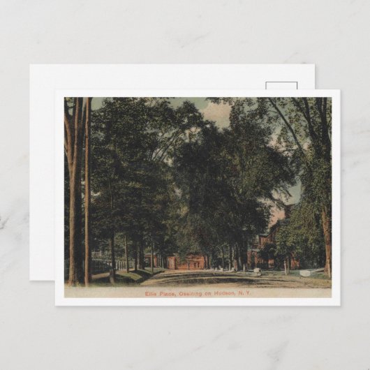 Carte Postale Ossining on the Hudson, Ellis Place View, 1907 (Devant / Derrière)