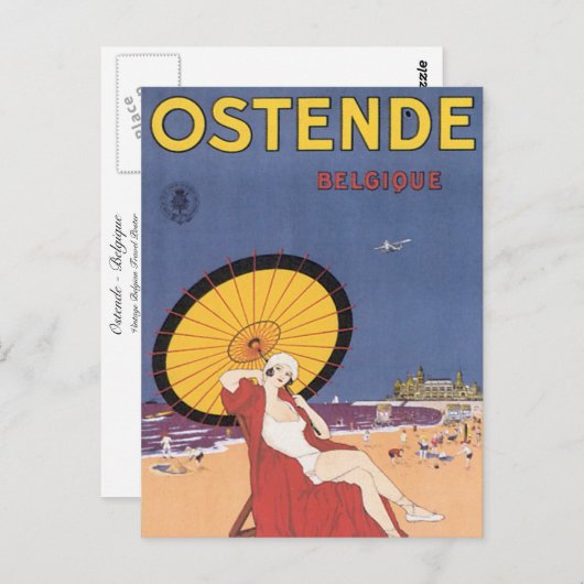 Carte Postale Ostende - Belgique (Devant / Derrière)